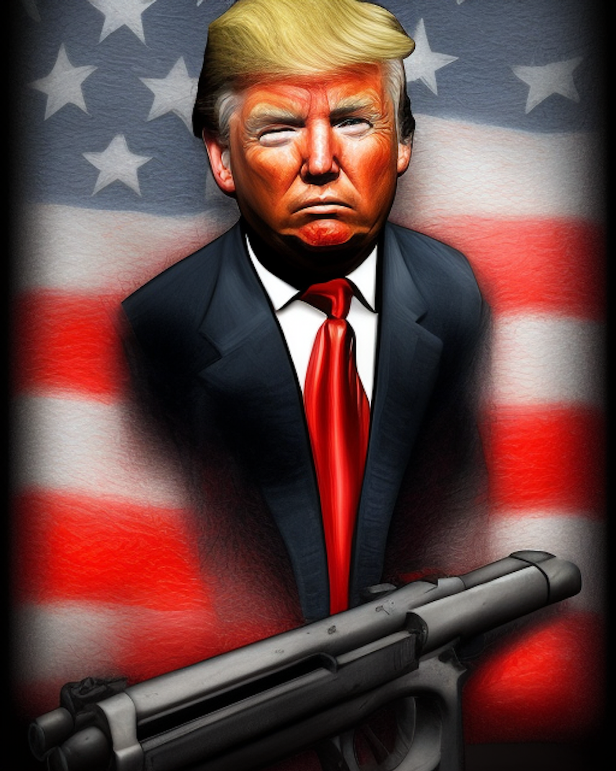 Trump Digital Trading Cards - (AI) #851