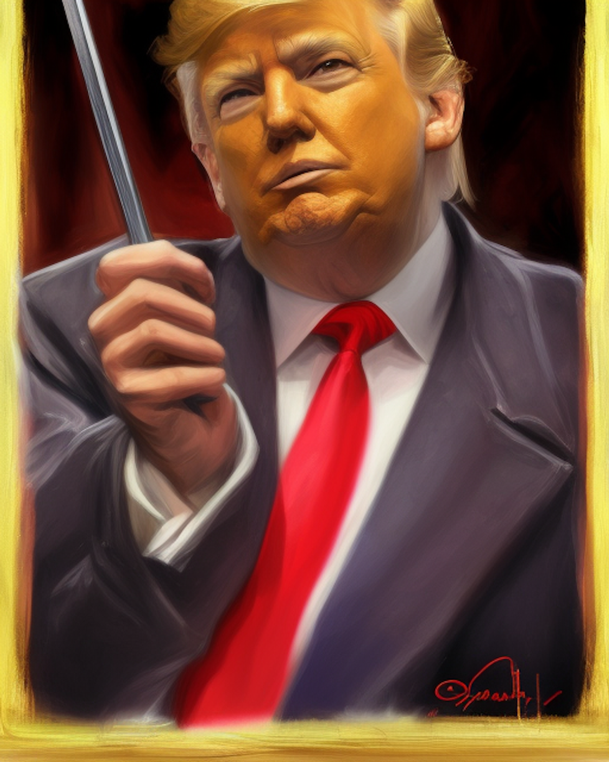 Trump Digital Trading Cards - (AI) #955