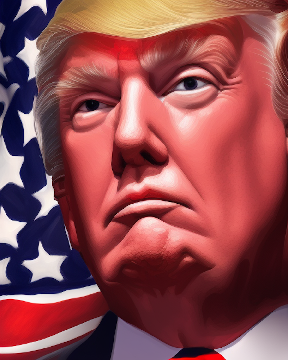 Trump Digital Trading Cards - (AI) #957