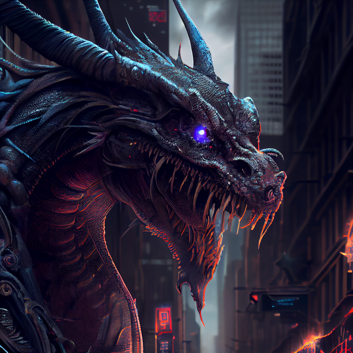 Cyber ​​Dragon by Moro #108