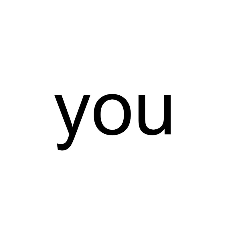 you