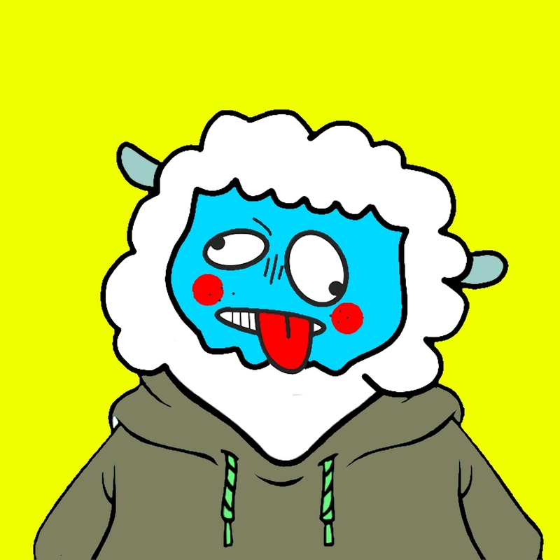 Blue Sheep - Tongue Out