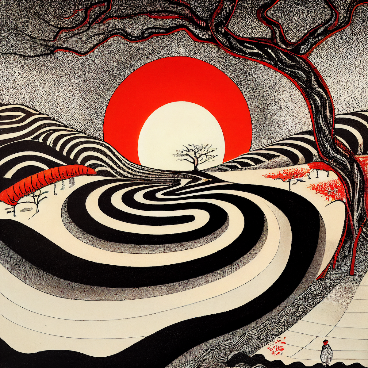Ukiyo-e Landscape by Warwick #136