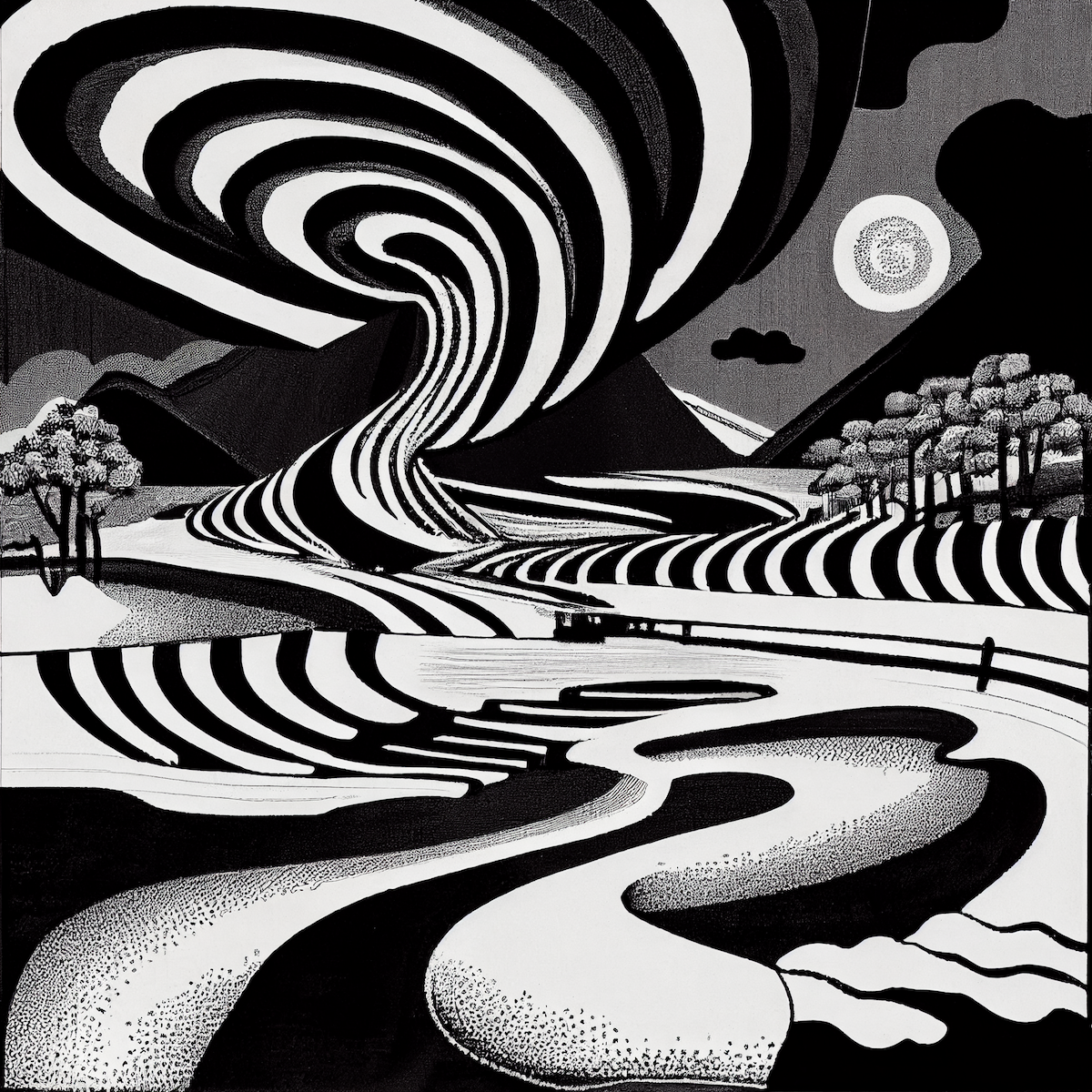 Ukiyo-e Landscape by Warwick #189