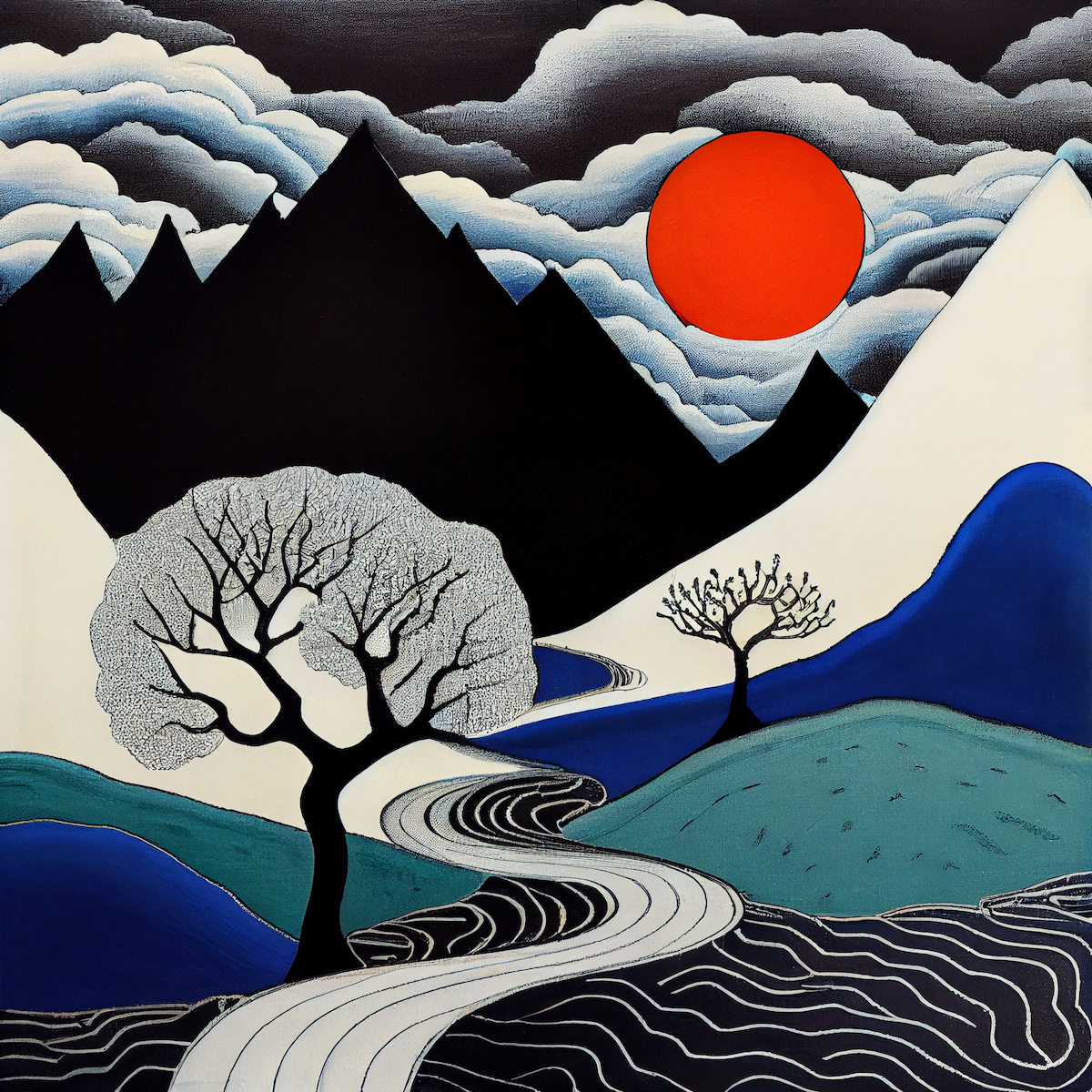 Ukiyo-e Landscape by Warwick #229