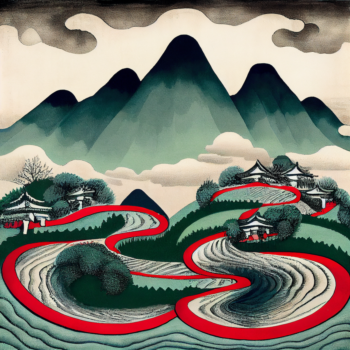 Ukiyo-e Landscape by Warwick #270