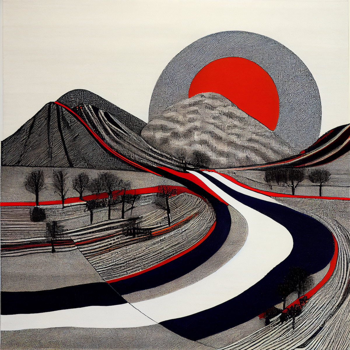 Ukiyo-e Landscape by Warwick #34