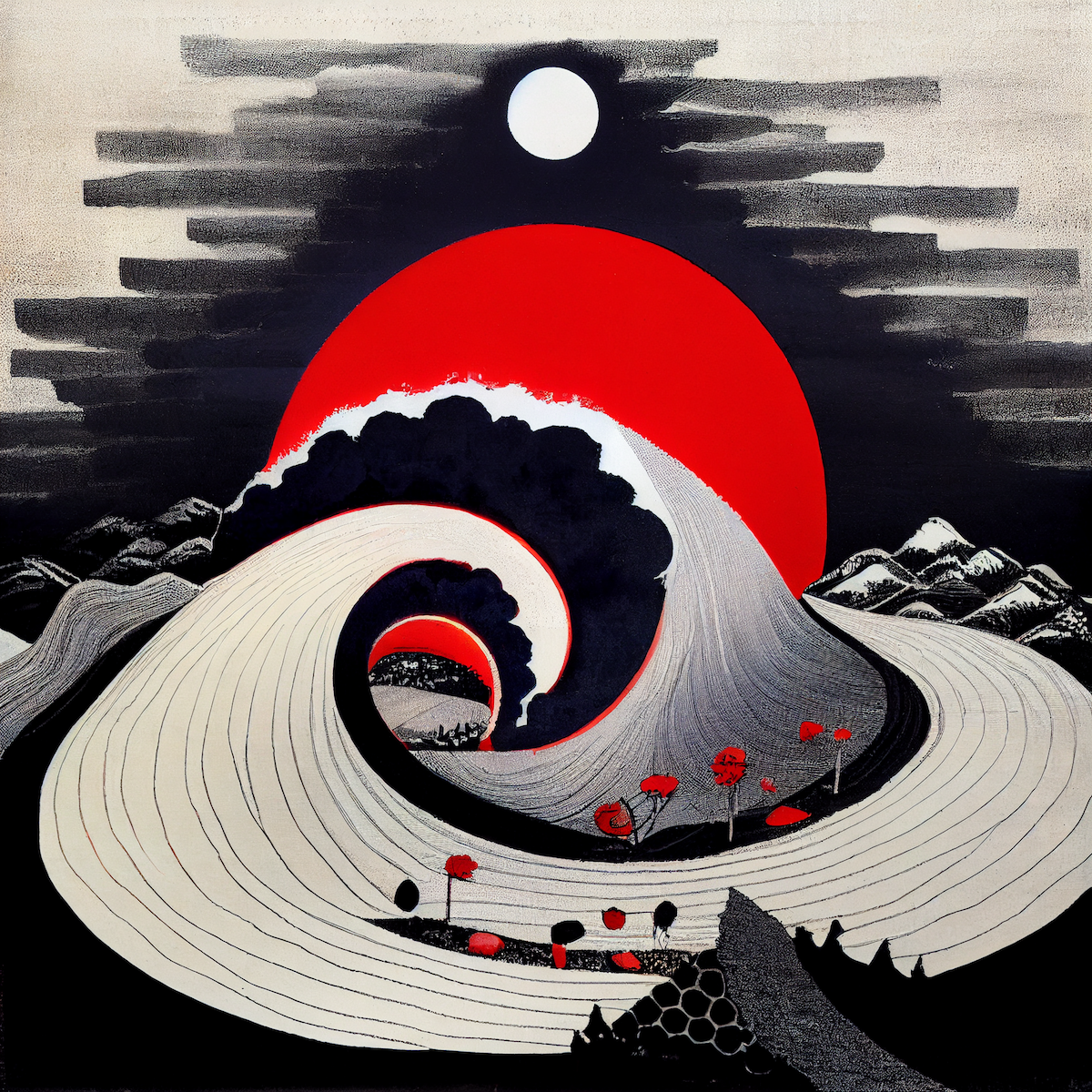 Ukiyo-e Landscape by Warwick #434