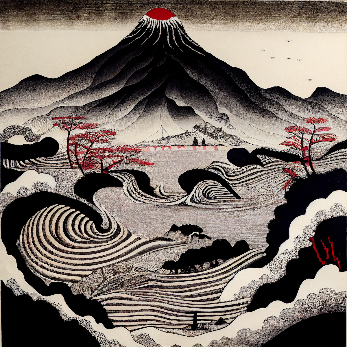 Ukiyo-e Landscape by Warwick #452