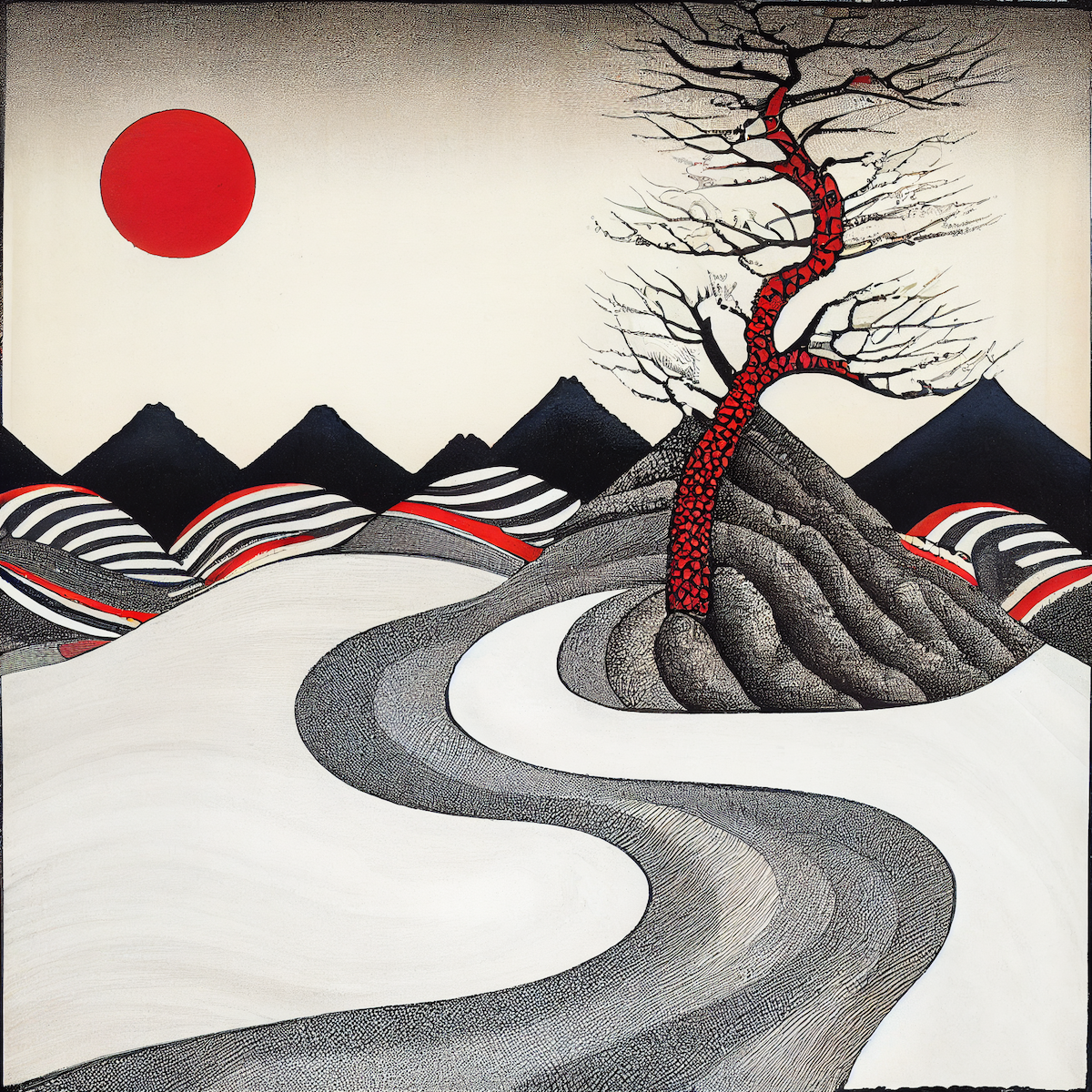 Ukiyo-e Landscape by Warwick #473