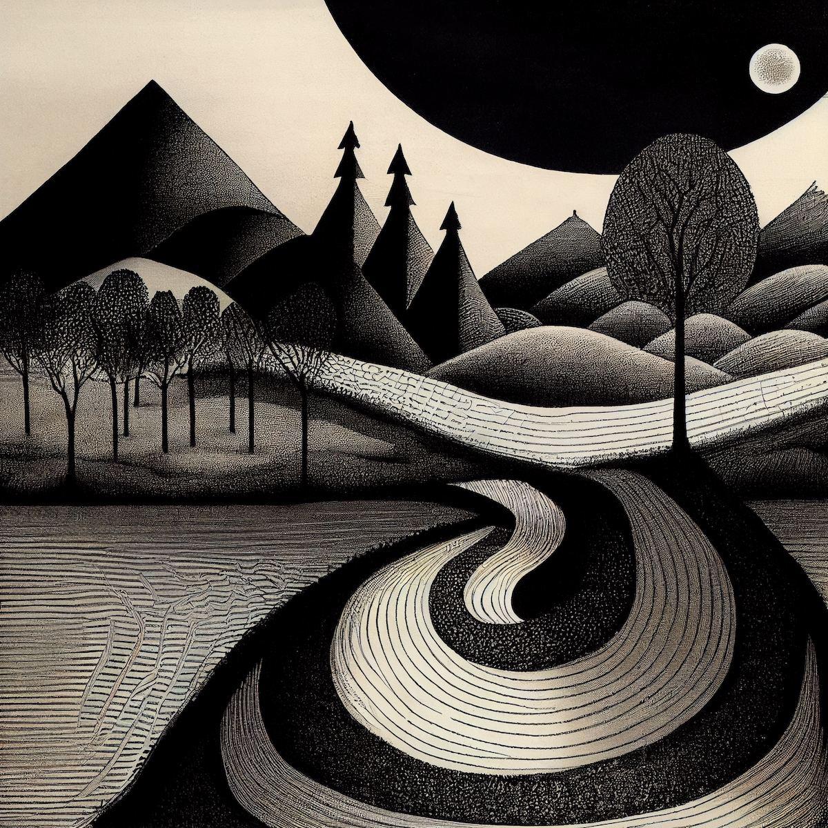 Ukiyo-e Landscape by Warwick #625
