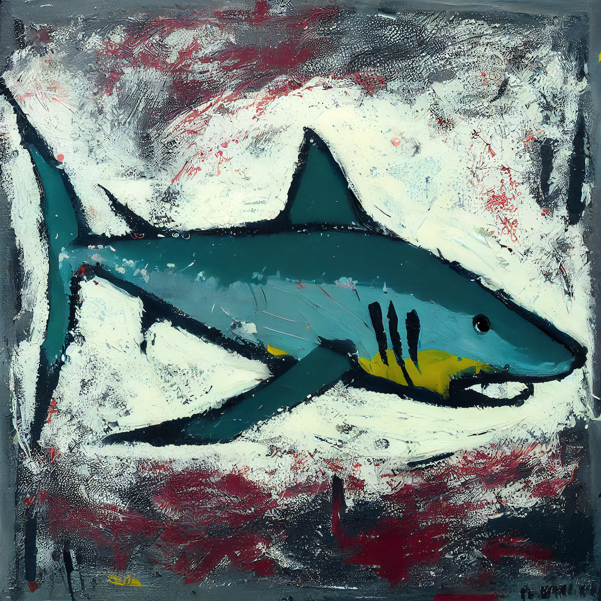 Abstract Shark by Kimi #610